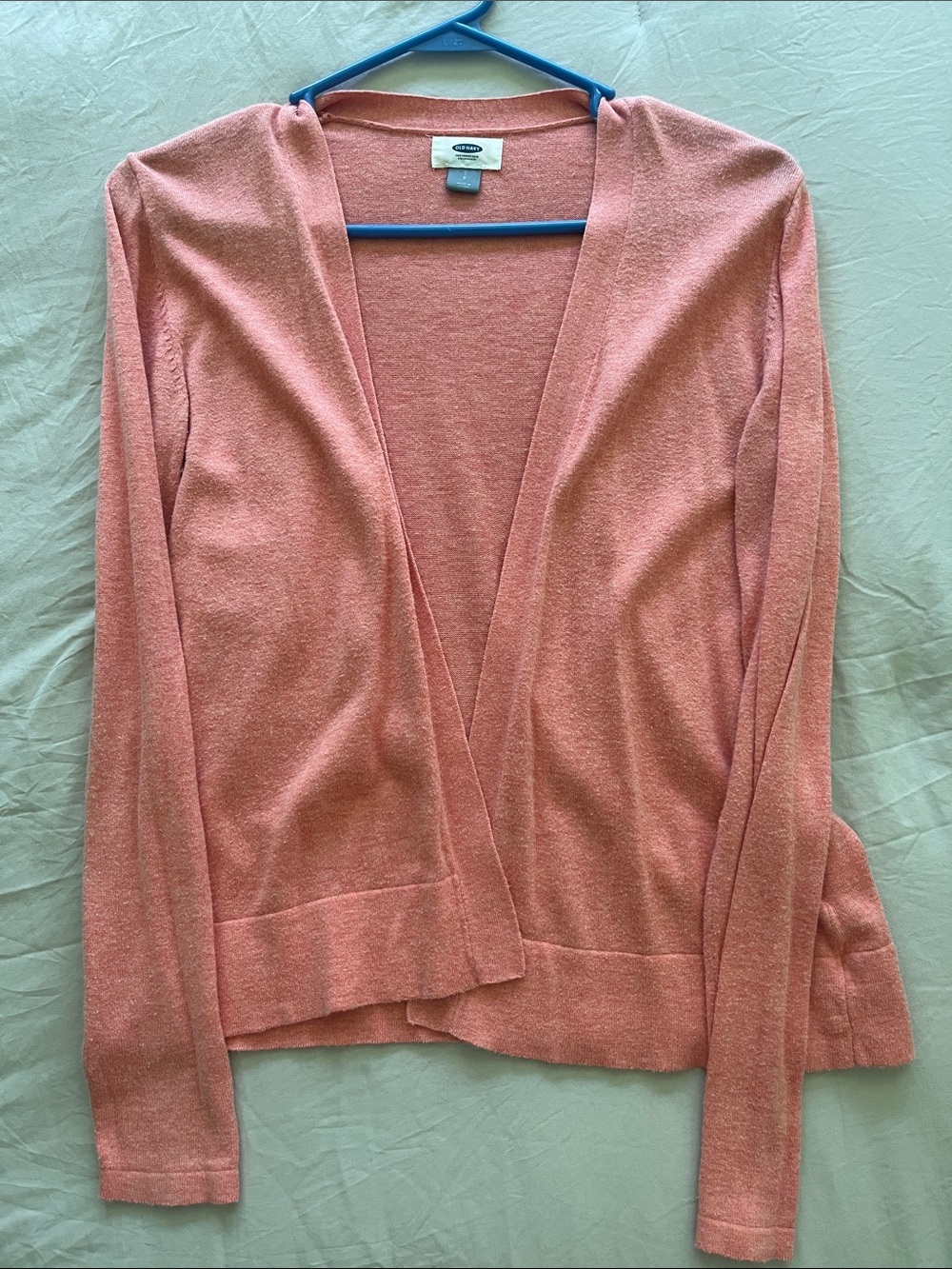 Old Navy Coral-Pink Open Cardigan Sweater